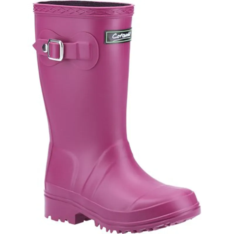Cotswold Buckingham Wellington Boot Kids in Berry